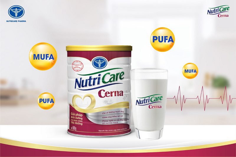 Hình 3: Sữa Nutricare Cerna là sản phẩm lý tưởng dành cho người tiểu đường