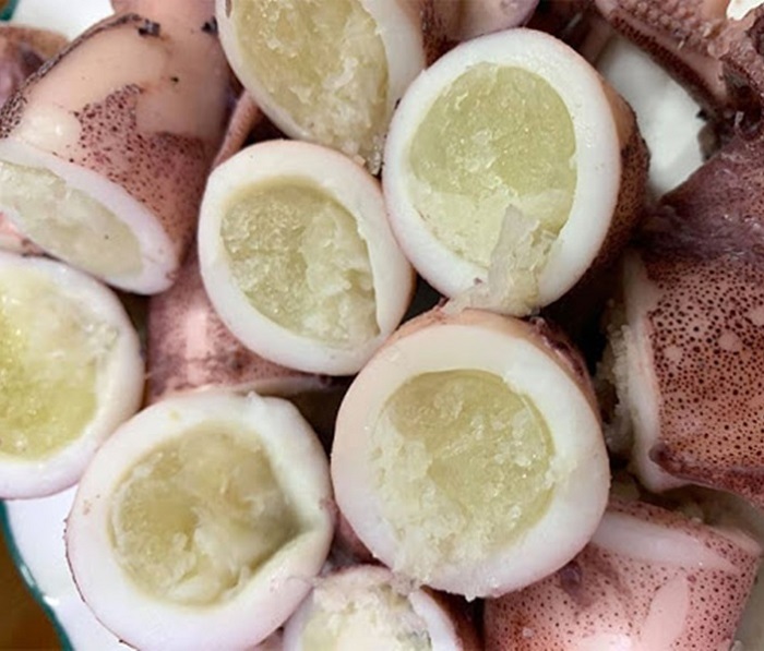Mực trứng chất lượng đồng đều, tươi ngon